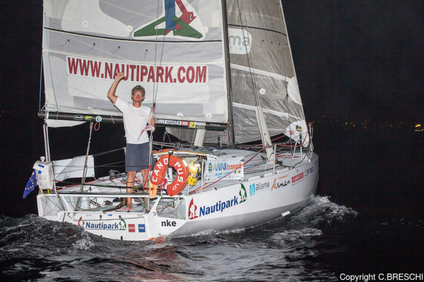 Frédéric Denis vainqueur de la Mini-Transat 2015 en proto ©Christophe Breschi