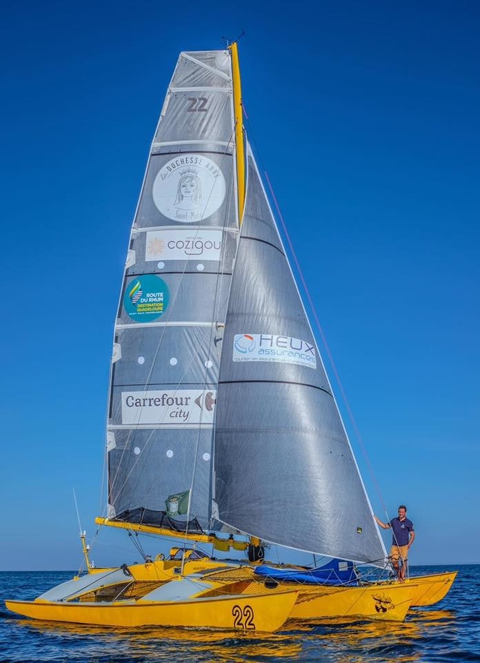 La célèbre libellule jaune de François Corre avec ses voiles All Purpose ©