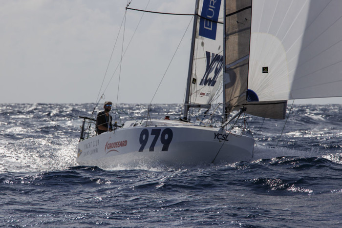 Victoire de Hugo Dalhenne 979 YC St Lunaire ARSEP Mini Transat ©Alexis Courcoux