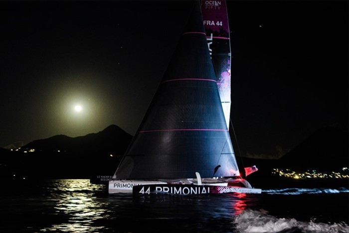 Matthieu Souben et Sob Rogues Victoire Transat Jacques Vabre sur Primonial en Ocean Fifty ©Primonial