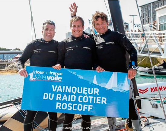 Spindrift vainqueur du Tour de France à la Voile 2015 © Morgan BOVE / ASO